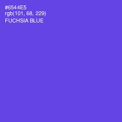 #6544E5 - Fuchsia Blue Color Image