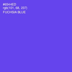 #6544ED - Fuchsia Blue Color Image