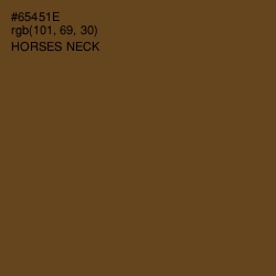 #65451E - Horses Neck Color Image