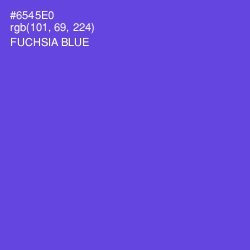 #6545E0 - Fuchsia Blue Color Image