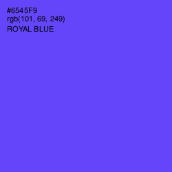 #6545F9 - Royal Blue Color Image