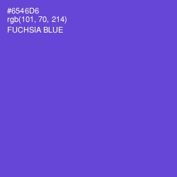 #6546D6 - Fuchsia Blue Color Image