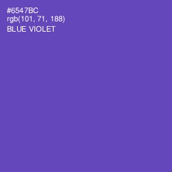#6547BC - Blue Violet Color Image