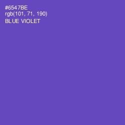 #6547BE - Blue Violet Color Image