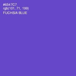 #6547C7 - Fuchsia Blue Color Image
