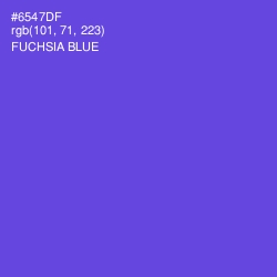 #6547DF - Fuchsia Blue Color Image