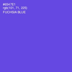 #6547E1 - Fuchsia Blue Color Image