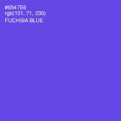#6547E6 - Fuchsia Blue Color Image