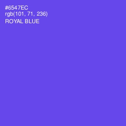 #6547EC - Royal Blue Color Image