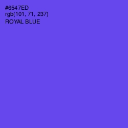 #6547ED - Royal Blue Color Image