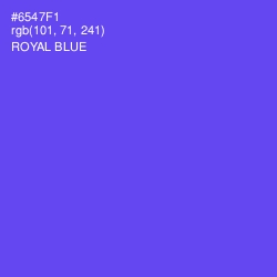 #6547F1 - Royal Blue Color Image