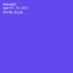 #6548ED - Royal Blue Color Image