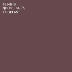 #65494B - Eggplant Color Image