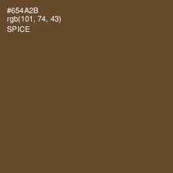 #654A2B - Spice Color Image