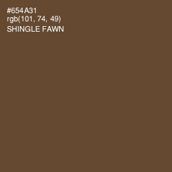 #654A31 - Shingle Fawn Color Image