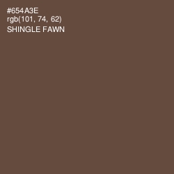 #654A3E - Shingle Fawn Color Image