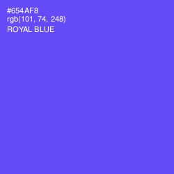 #654AF8 - Royal Blue Color Image