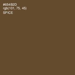 #654B2D - Spice Color Image