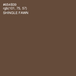 #654B39 - Shingle Fawn Color Image