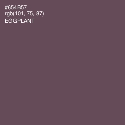 #654B57 - Eggplant Color Image