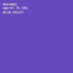 #654BBD - Blue Violet Color Image