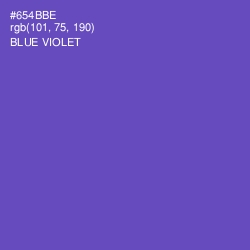 #654BBE - Blue Violet Color Image