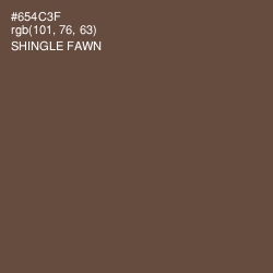 #654C3F - Shingle Fawn Color Image