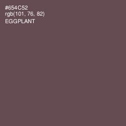 #654C52 - Eggplant Color Image