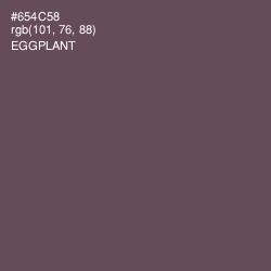 #654C58 - Eggplant Color Image