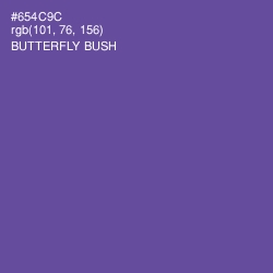 #654C9C - Butterfly Bush Color Image