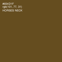 #654D1F - Horses Neck Color Image