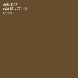 #654D2E - Spice Color Image