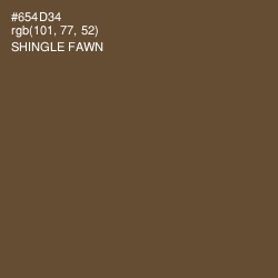 #654D34 - Shingle Fawn Color Image