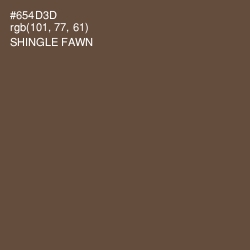 #654D3D - Shingle Fawn Color Image