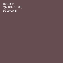 #654D52 - Eggplant Color Image