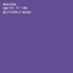 #654D94 - Butterfly Bush Color Image