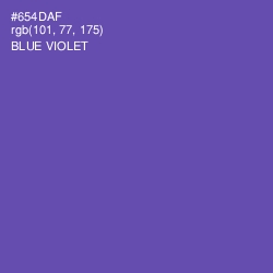 #654DAF - Blue Violet Color Image