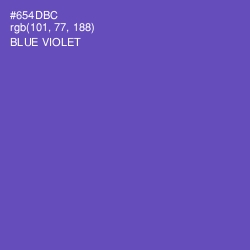 #654DBC - Blue Violet Color Image