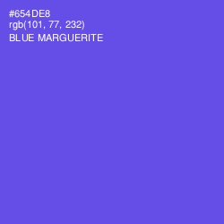 #654DE8 - Blue Marguerite Color Image