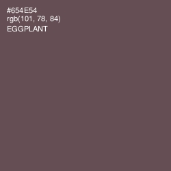 #654E54 - Eggplant Color Image