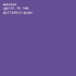 #654E94 - Butterfly Bush Color Image