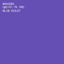 #654EB4 - Blue Violet Color Image