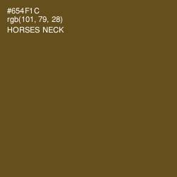 #654F1C - Horses Neck Color Image