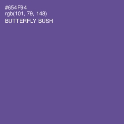 #654F94 - Butterfly Bush Color Image