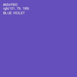 #654FBD - Blue Violet Color Image