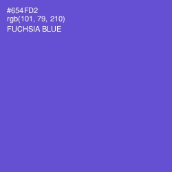 #654FD2 - Fuchsia Blue Color Image