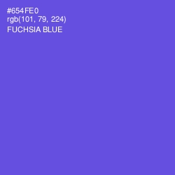 #654FE0 - Fuchsia Blue Color Image