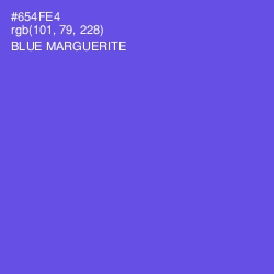 #654FE4 - Blue Marguerite Color Image