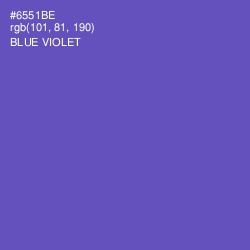 #6551BE - Blue Violet Color Image