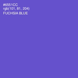 #6551CC - Fuchsia Blue Color Image